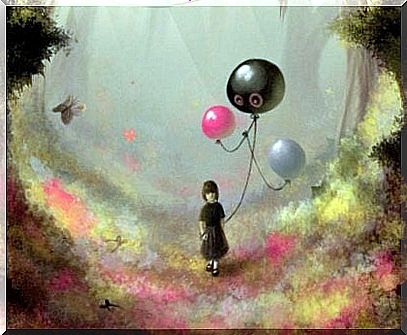 Child with Balloons