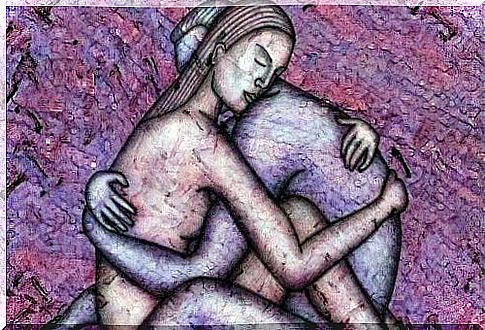 Man and a woman embracing each other as an example of sincere love