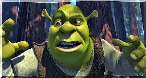 An angry shrek